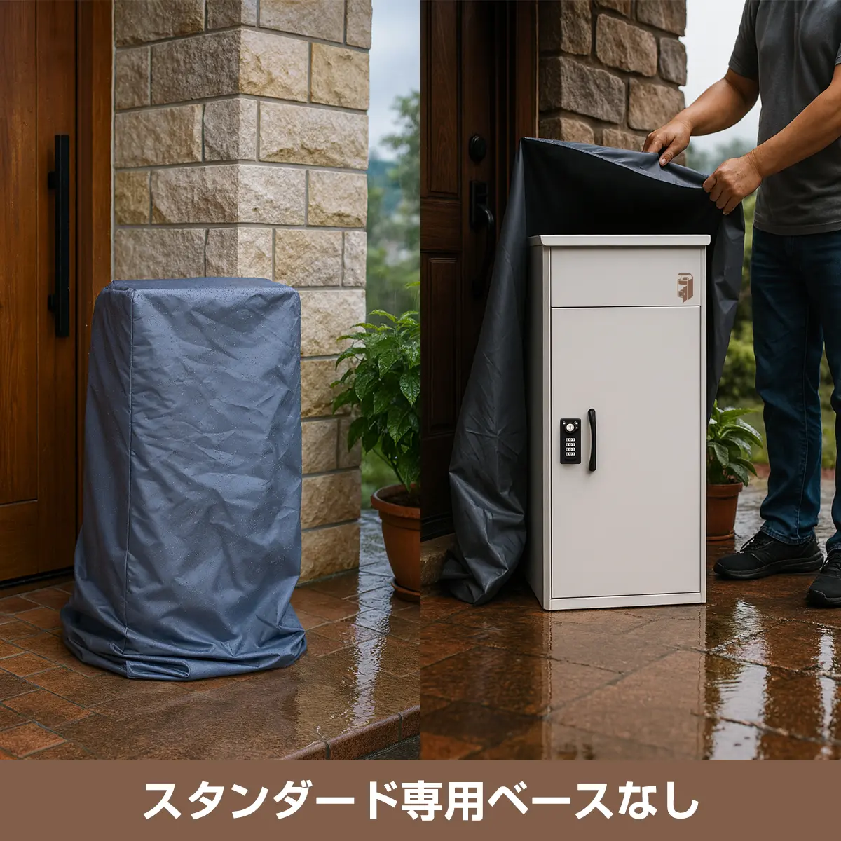 ルスネコボックススタンダード専用ベースなしの防水カバーイメージ