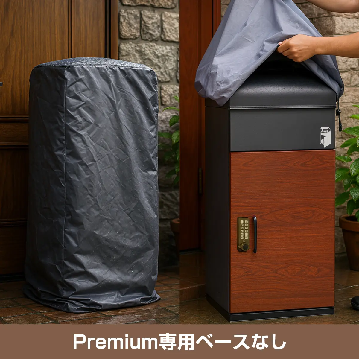 ルスネコボックスPremium専用ベースなしの防水カバーイメージ