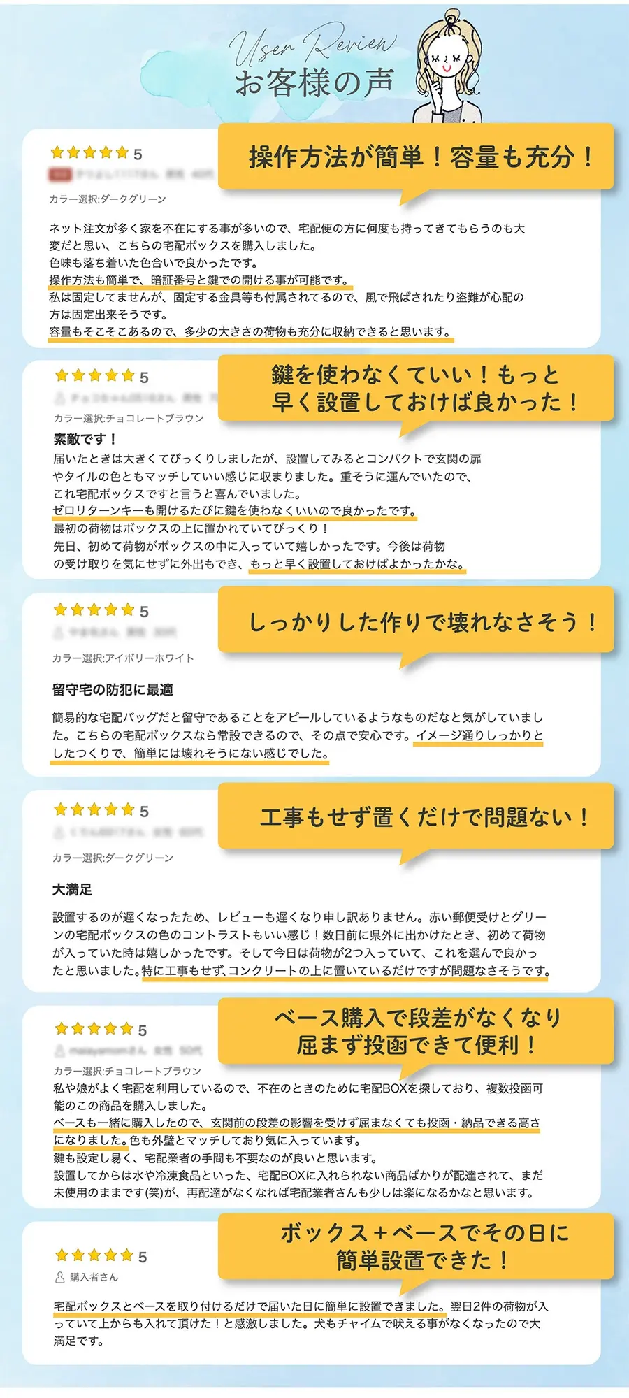 ユーザーレビュー