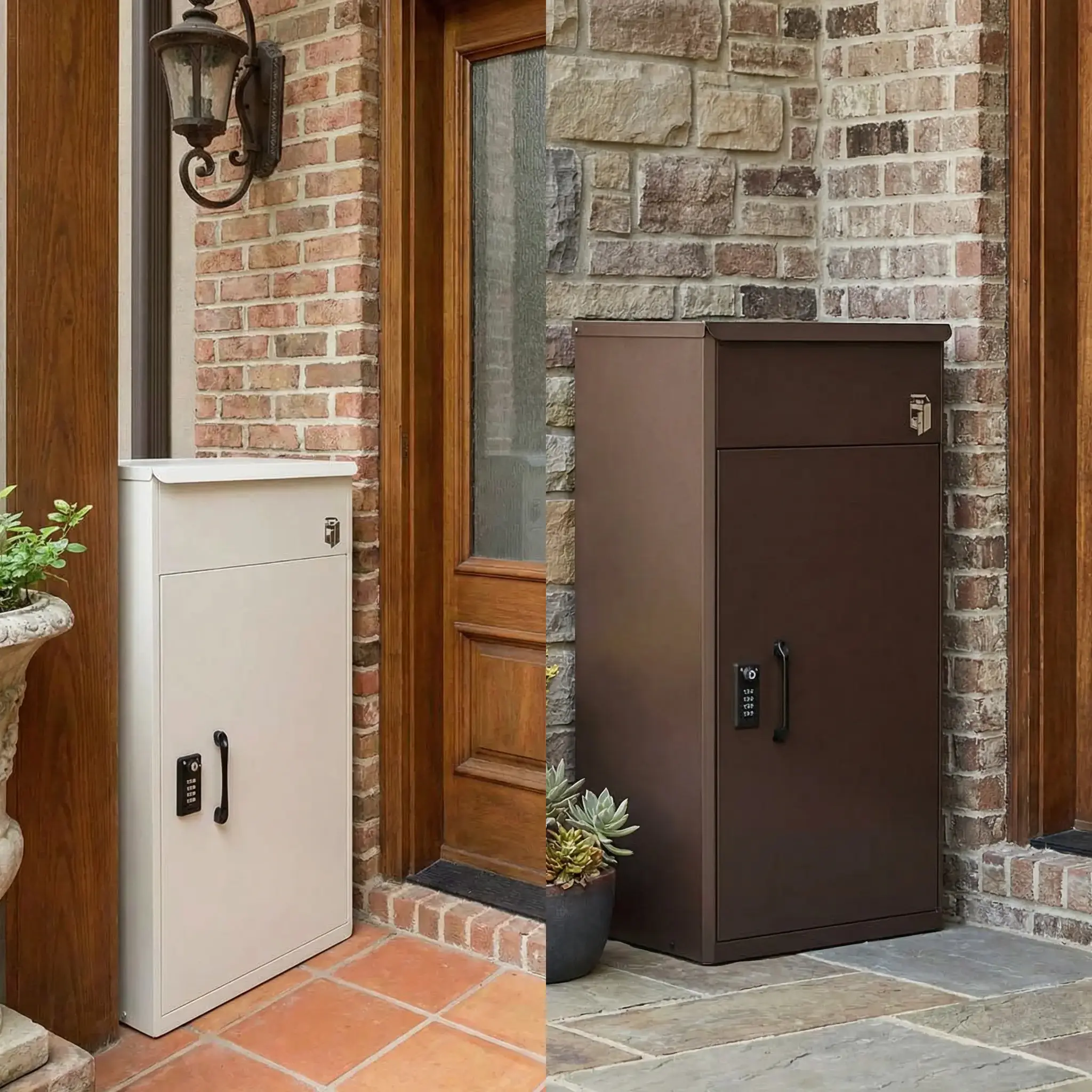 アイボリーホワイト/チョコレートブラウン