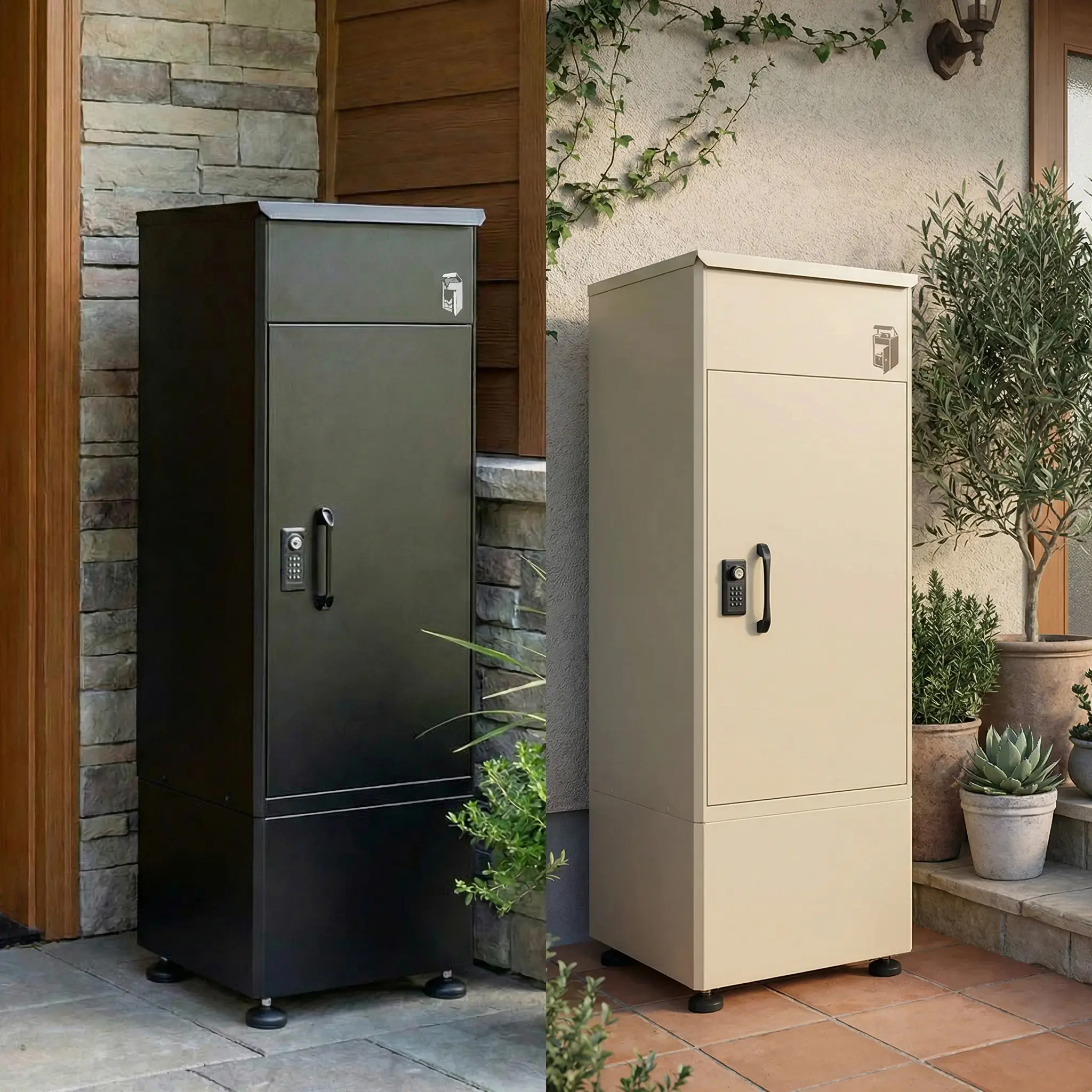 ブラック/アーモンドベージュ