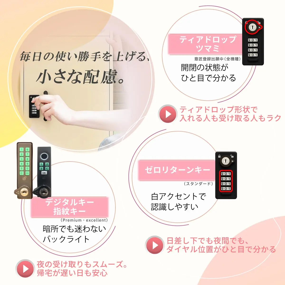 使いやすいキー