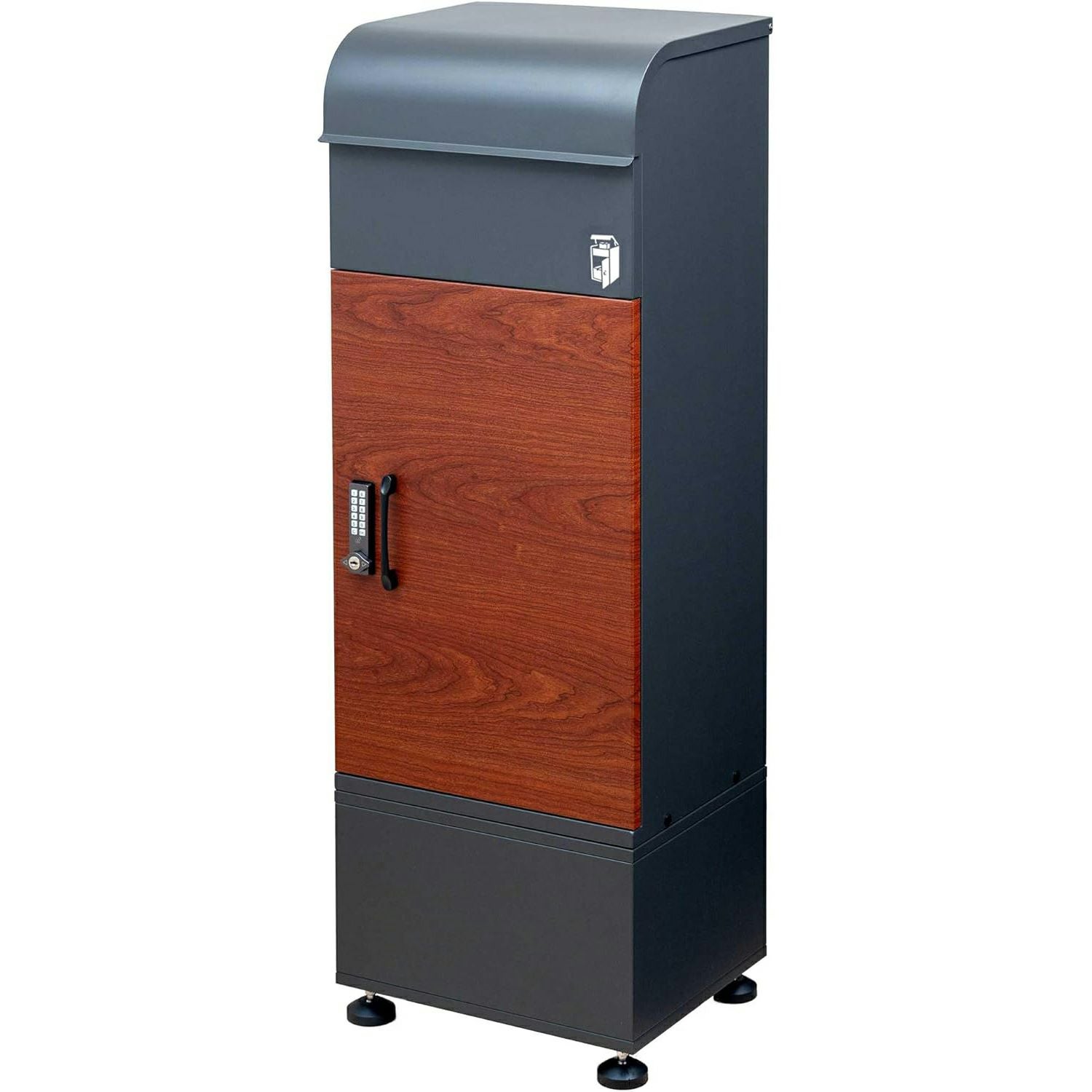 宅配ボックス ルスネコボックス Premium｜専用ベースセット・木目