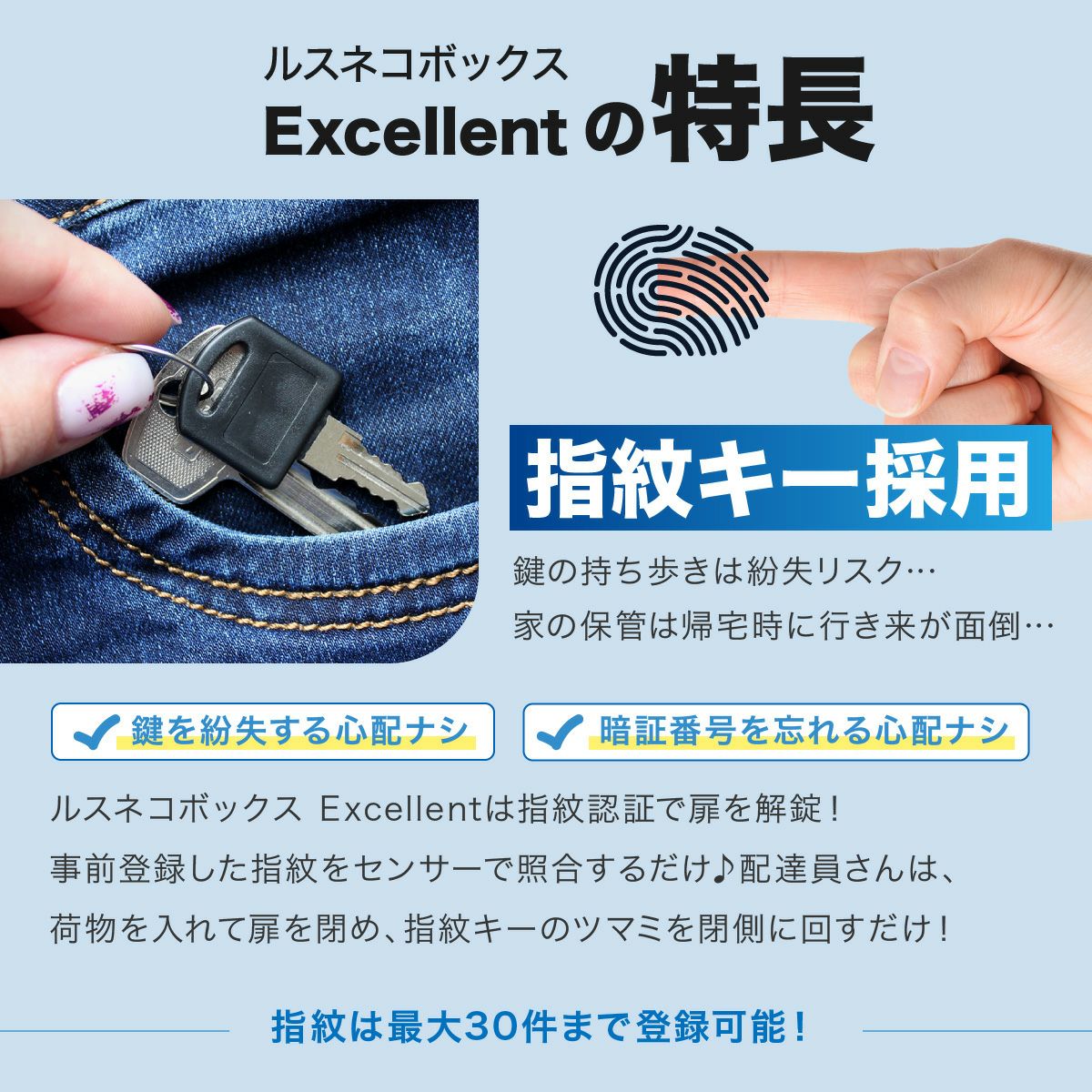 ポスト付き 大容量宅配ボックス ルスネコボックス Excellent｜120