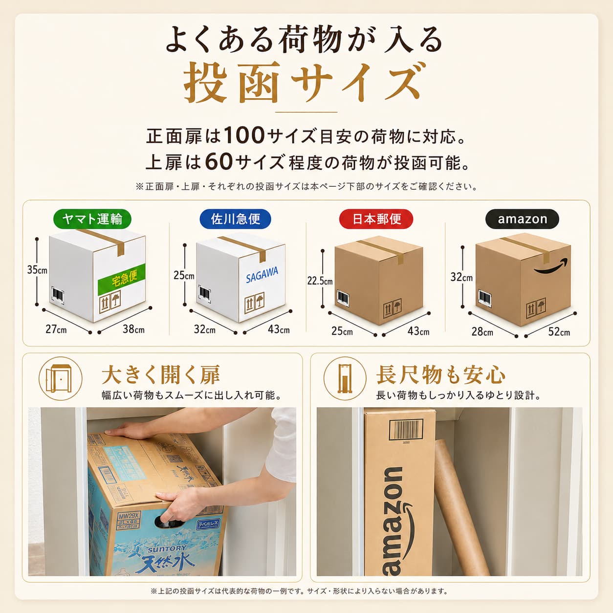 宅配ボックス 戸建て用｜ルスネコボックス Standard＋ 大容量・暗証番号式